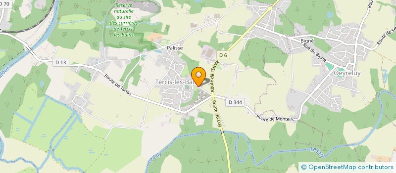 localisation de l'entreprise PHARMACIE DUPRAT  TERCIS-LES-BAINS