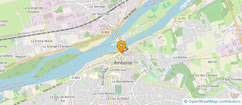 localisation de l'entreprise PHARMACIE DUPUY LAFON à AMBOISE