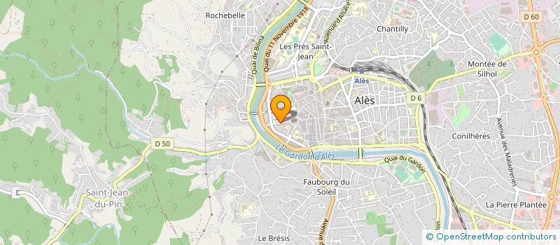 localisation de l'entreprise PHARMACIE EPINAT à ALES