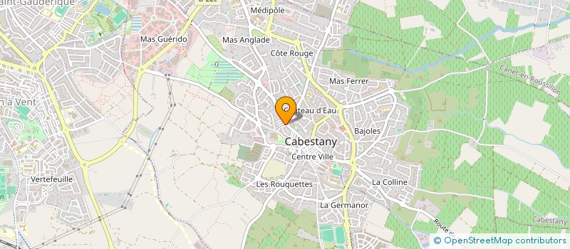 localisation de l'entreprise PHARMACIE ESCABLE  CABESTANY