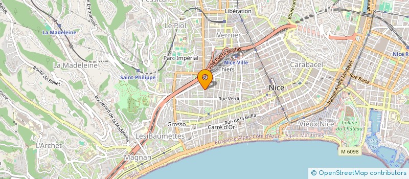 localisation de l'entreprise PHARMACIE EUROPEENNE BOUCHER THIERRY SNC à NICE