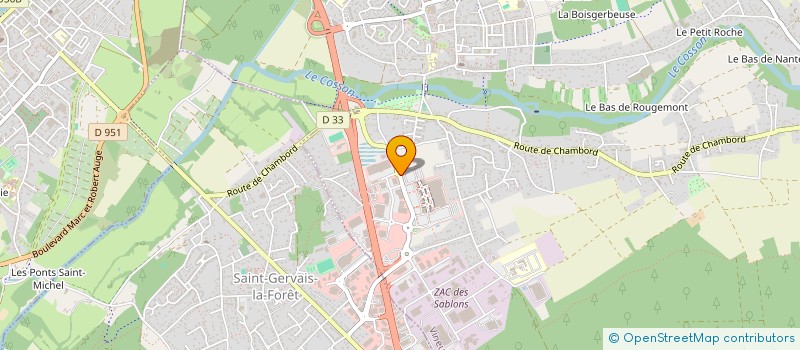 localisation de l'entreprise PHARMACIE EUROVINEUIL  VINEUIL