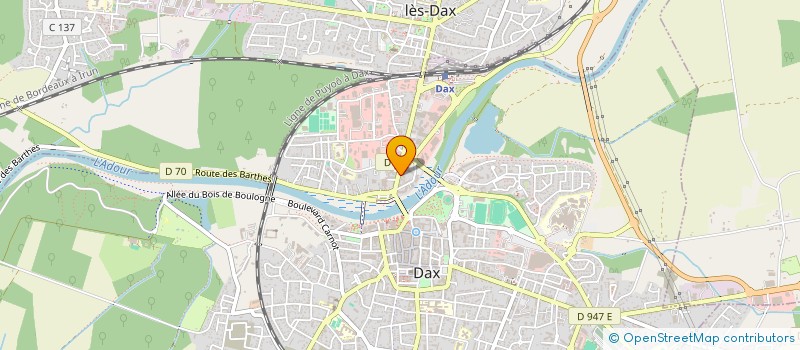 localisation de l'entreprise PHARMACIE F DESPUJOLS à DAX