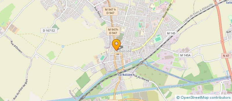 localisation de l'entreprise PHARMACIE F.SISTRIER - F.VASSEUR  LA BASSEE