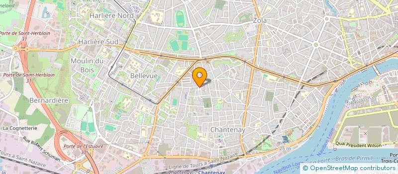 localisation de l'entreprise PHARMACIE FABO LALLEMAND à NANTES