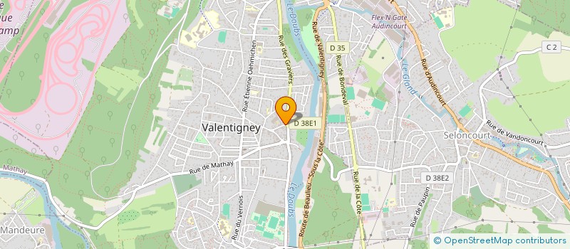 localisation de l'entreprise PHARMACIE FARGE à VALENTIGNEY