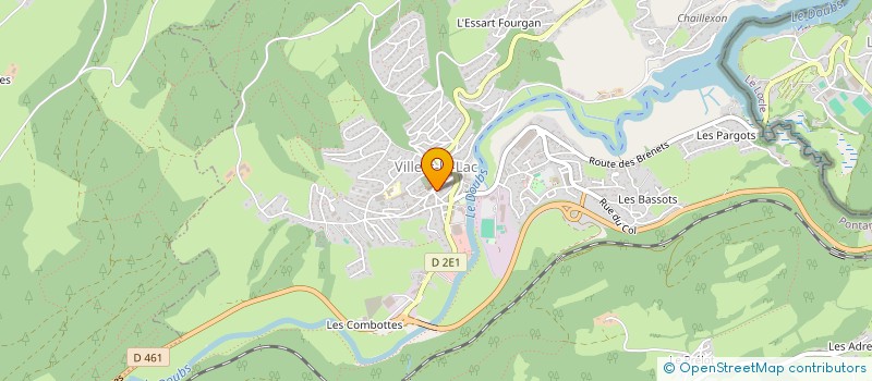 localisation de l'entreprise PHARMACIE FILISETTI  VILLERS LE LAC