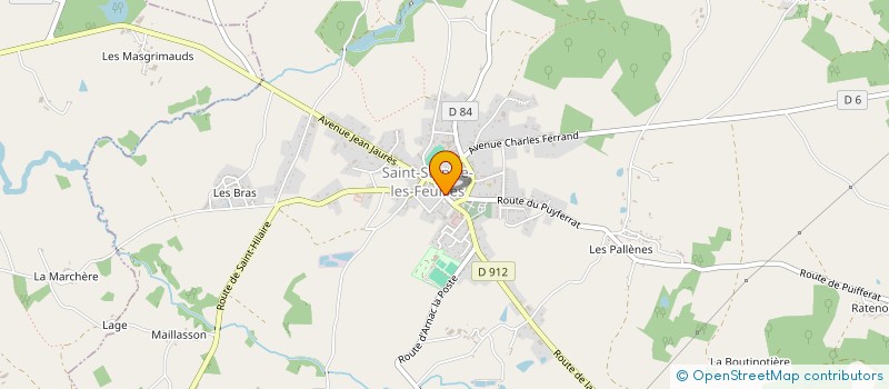 localisation de l'entreprise PHARMACIE FILLOUX  SAINT-SULPICE-LES-FEUILLES