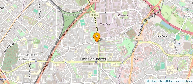 localisation de l'entreprise PHARMACIE FLAMENT-HANOULLE  MONS-EN-BARUL