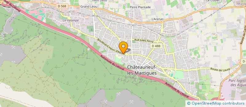 localisation de l'entreprise PHARMACIE FLORES  CHATEAUNEUF-LES-MARTIGUES