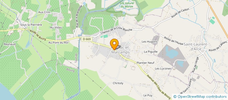 localisation de l'entreprise PHARMACIE FLOURY  PRIGNAC-ET-MARCAMPS