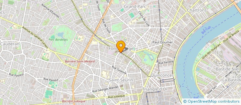 localisation de l'entreprise PHARMACIE FONDAUDEGE à BORDEAUX