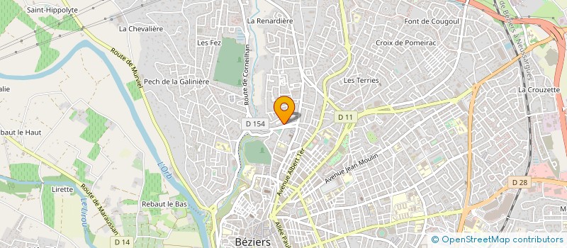 localisation de l'entreprise PHARMACIE FONT NEUVE à BEZIERS