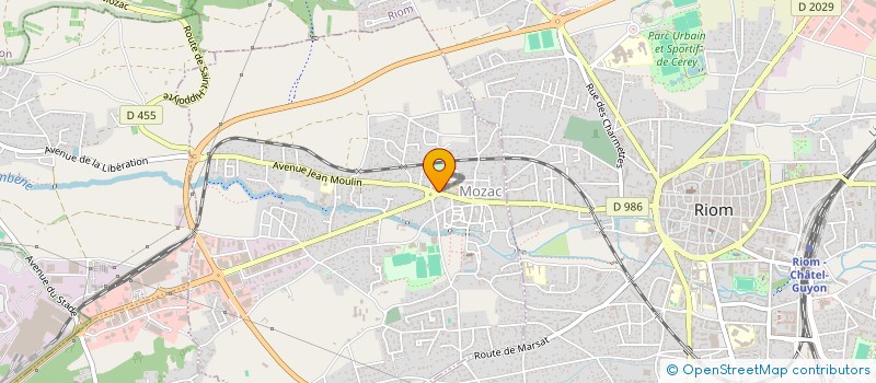 localisation de l'entreprise PHARMACIE FONTANIVE  MOZAC