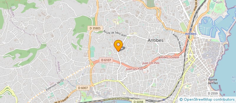 localisation de l'entreprise PHARMACIE FONTMERLE à ANTIBES