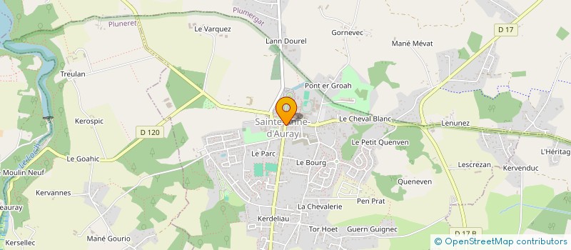 localisation de l'entreprise PHARMACIE FORGES  SAINTE-ANNE-D'AURAY