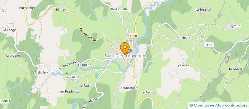 localisation de l'entreprise PHARMACIE FOURIS GACHON  SAINT-DIER-D'AUVERGNE