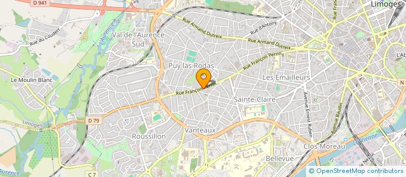 localisation de l'entreprise PHARMACIE FRANCOIS PERRIN à LIMOGES