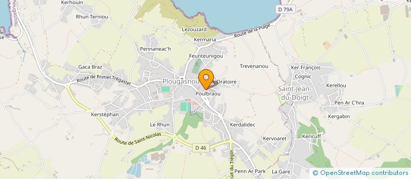 localisation de l'entreprise PHARMACIE FRIANT - LE GROS  PLOUGASNOU