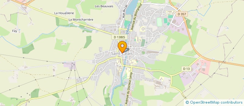 localisation de l'entreprise PHARMACIE FRISON-PEAN  SAINT-CALAIS