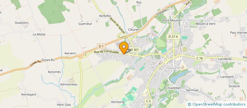 localisation de l'entreprise PHARMACIE FROISSARD-GUERIF  GOURIN