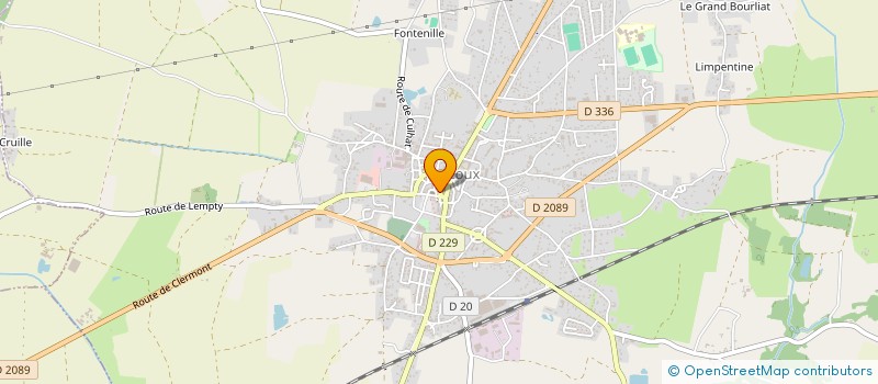 localisation de l'entreprise PHARMACIE GAGNAIRE  LEZOUX