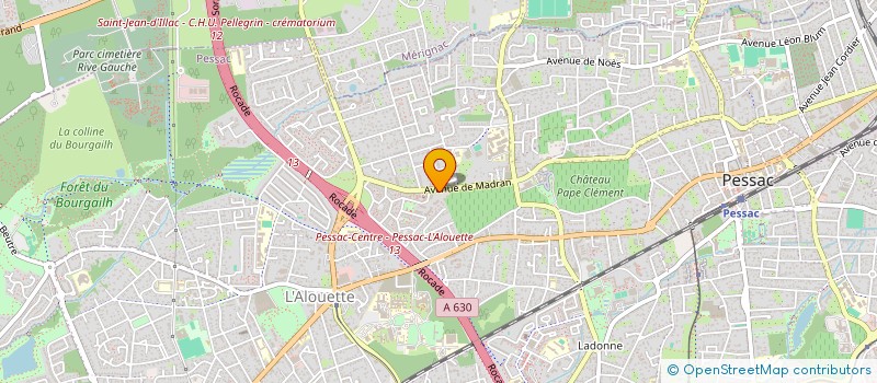 localisation de l'entreprise PHARMACIE GALLAY  PESSAC