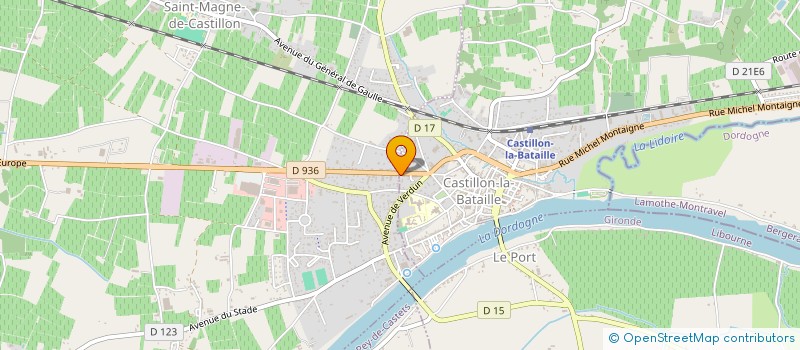 localisation de l'entreprise PHARMACIE GALLI  CASTILLON-LA-BATAILLE