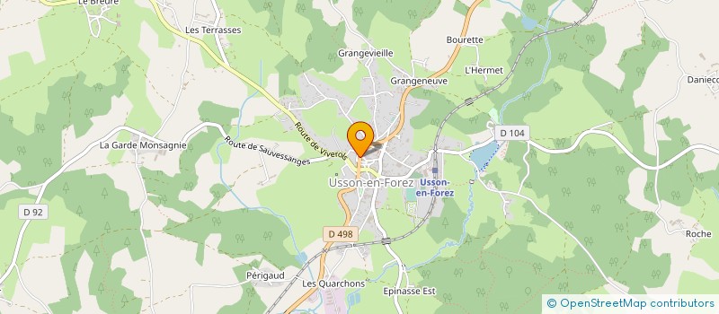 localisation de l'entreprise PHARMACIE GALLON-BRIAND  USSON-EN-FOREZ