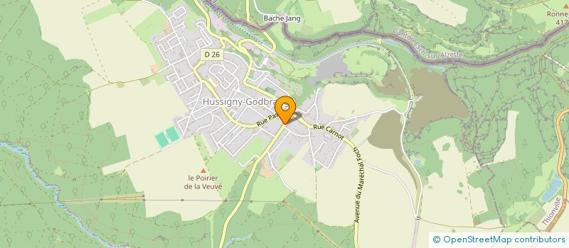 localisation de l'entreprise PHARMACIE GAMBETTA  HUSSIGNY-GODBRANGE