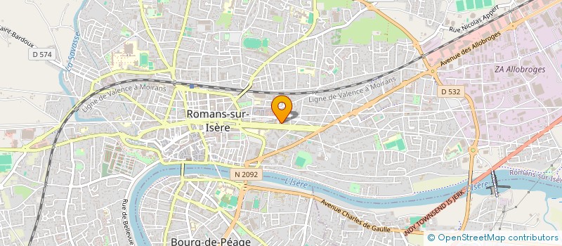 localisation de l'entreprise PHARMACIE GAMBETTA à ROMANS-SUR-ISERE