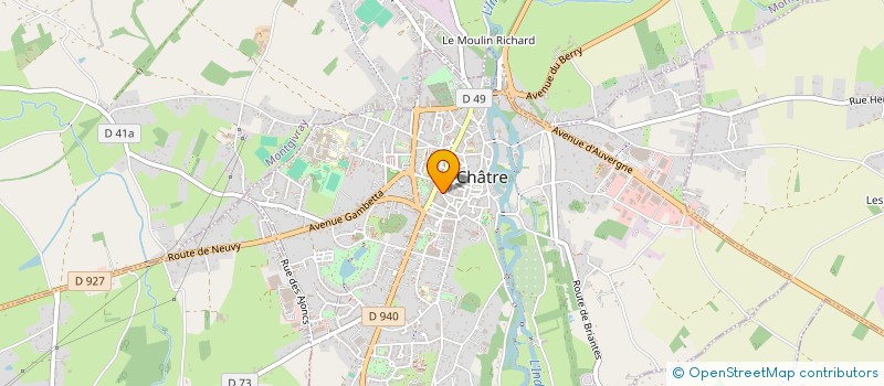 localisation de l'entreprise PHARMACIE GAUTHIER à LA CHATRE