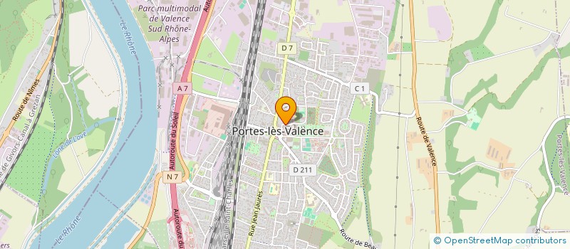 localisation de l'entreprise PHARMACIE GAUTIER BLACHE à PORTES LES VALENCE