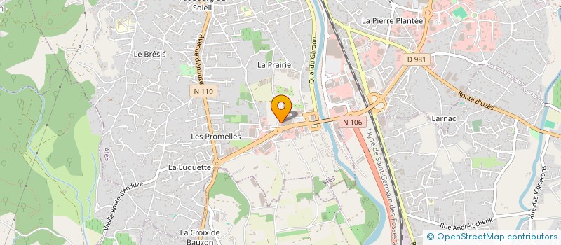 localisation de l'entreprise PHARMACIE GAY BREJON à ALES