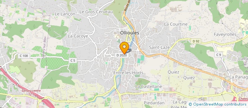 localisation de l'entreprise PHARMACIE GAY-PARA BOURDON à OLLIOULES