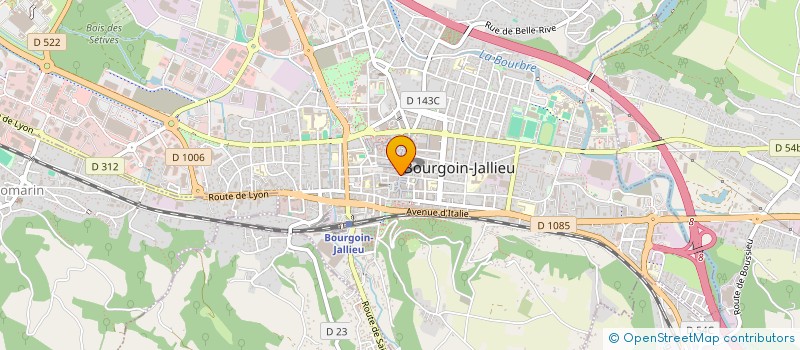 localisation de l'entreprise PHARMACIE GENEVRIER à BOURGOIN-JALLIEU