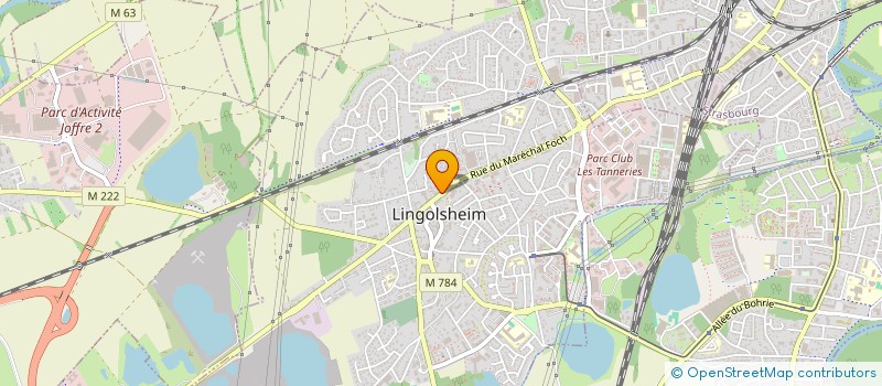 localisation de l'entreprise PHARMACIE GERARD  LINGOLSHEIM