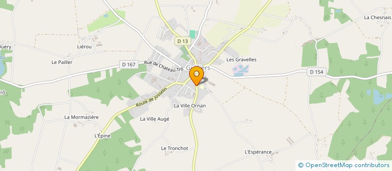 localisation de l'entreprise PHARMACIE GICQUIAUD à GUILLIERS