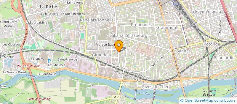 localisation de l'entreprise PHARMACIE GIRAUDEAU  TOURS