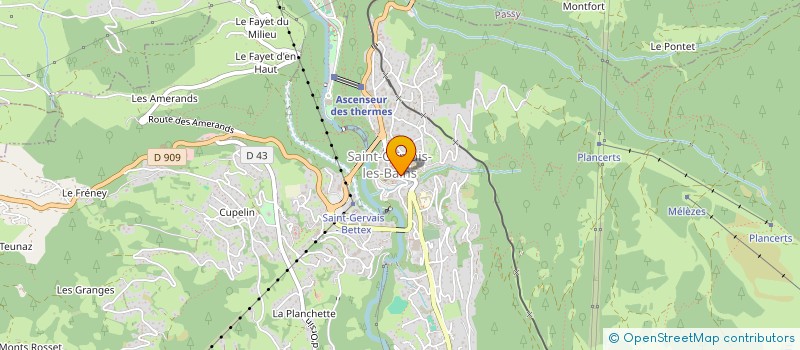 localisation de l'entreprise PHARMACIE GISCLON à SAINT-GERVAIS-LES-BAINS