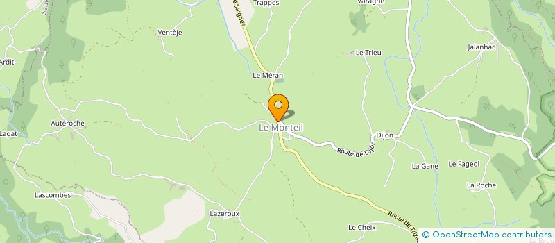 localisation de l'entreprise PHARMACIE GOUTILLE ET GUITTARD à SAIGNES
