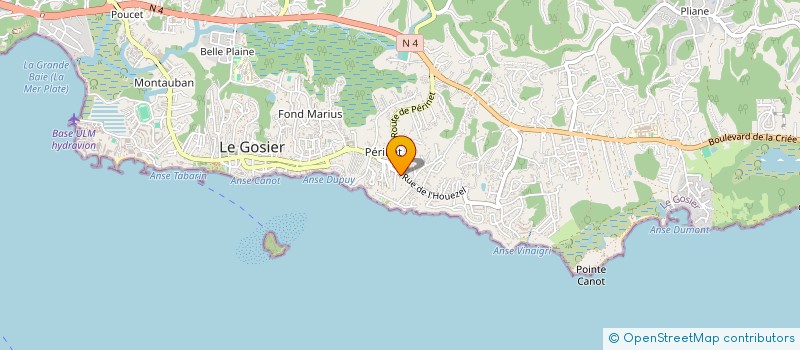 localisation de l'entreprise PHARMACIE GRAND BAIE  LE GOSIER