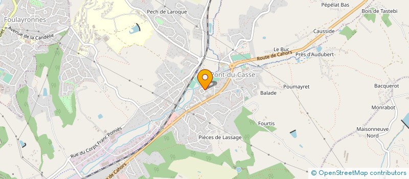 localisation de l'entreprise PHARMACIE GRAND CHENE  PONT-DU-CASSE