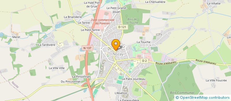 localisation de l'entreprise PHARMACIE GRANDON  NOZAY