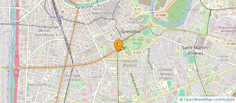 localisation de l'entreprise PHARMACIE GRANGE-DENIZOT à GRENOBLE