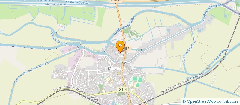 localisation de l'entreprise PHARMACIE GRILLEAU  MARANS