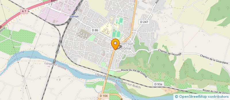 localisation de l'entreprise PHARMACIE GROS à LIVRON-SUR-DROME
