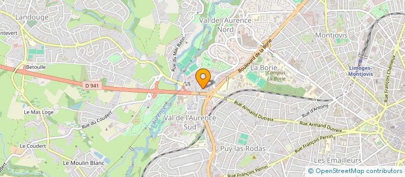 localisation de l'entreprise PHARMACIE GUERY - VERGNOUX à LIMOGES