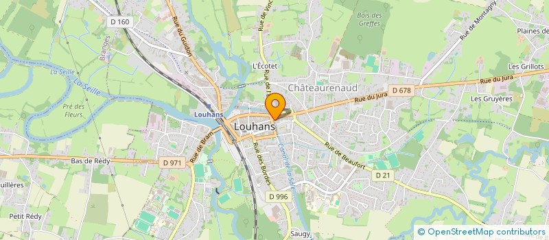 localisation de l'entreprise PHARMACIE GUICHARD à LOUHANS