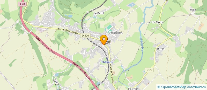 localisation de l'entreprise PHARMACIE GUILLAUD  CHABONS